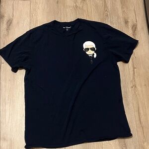 Men’s Karl Lagerfeld Navy Graphic Tee